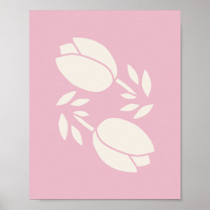 Tulips Pink Poster