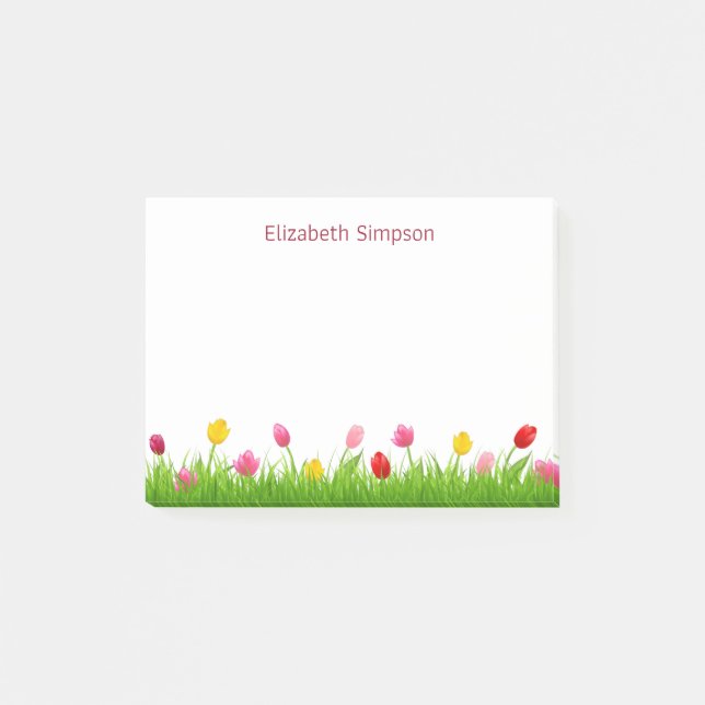 Tulips Post-it-Notizen Post-it Klebezettel (Vorderseite)