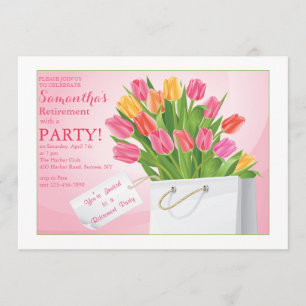 Tulips Retirement-Party Einladung