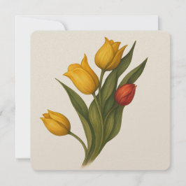 Tulips Square, Plum & Blush, elegante Blumen Danke