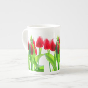 Tulips-Tasse Prozellantasse