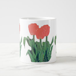 Tulips Three-Red Jumbo-Tasse