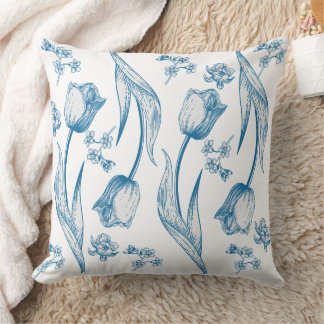 Tulips Throw Pillow Kissen