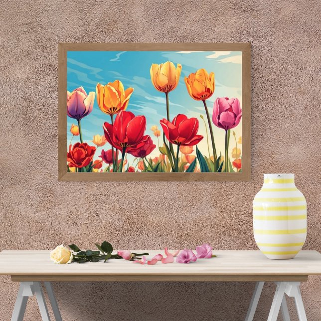 Tulips-Traumfeld Fotodruck (Von Creator hochgeladen)