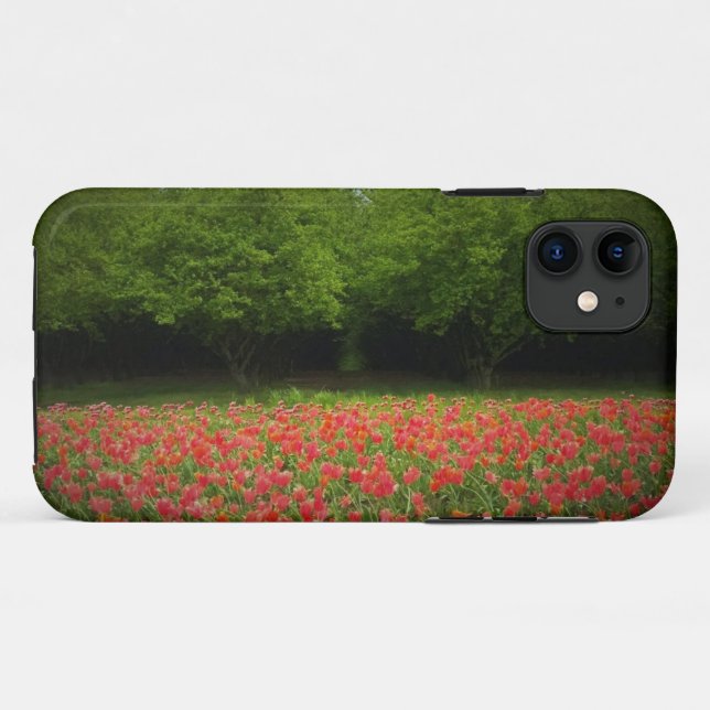 Tulips & Trees Case-Mate iPhone Hülle (Rückseite (Horizontal))