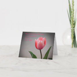 Tulips und Schrift Karte