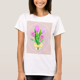 Tulips und Stiefmütterchen T-Shirt