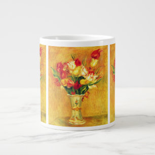 Tulips von Pierre Renoir, Vintager Impressionismus Jumbo-Tasse