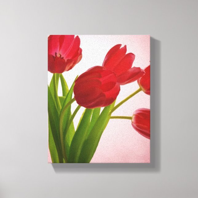 Tulips Wrapped Canvas Print Leinwanddruck (Vorderseite)
