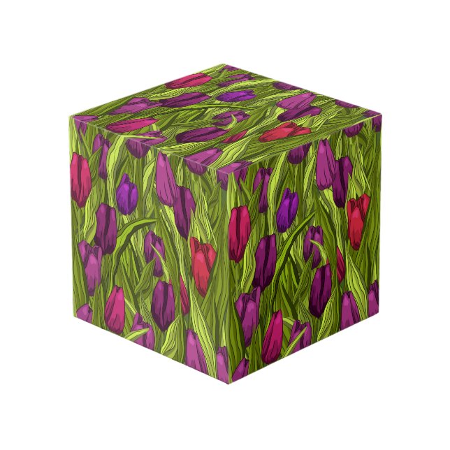 Tulips Würfel (Vorderseite Schrägansicht)