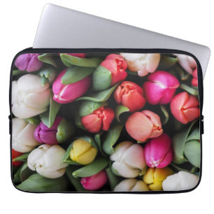 Tulissen Farbige Blume Osterfrühling Laptopschutzhülle
