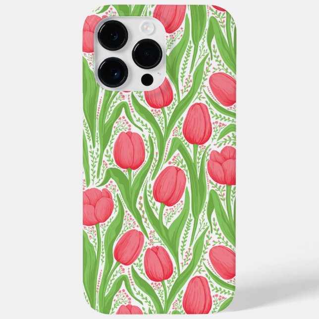 Tulissen in Rot und Grün Case-Mate iPhone 14 Pro Max Hülle (Rückseite)