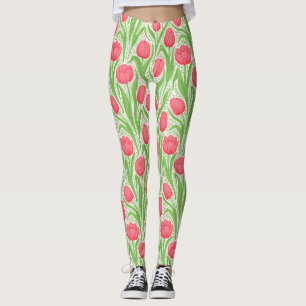 Tulissen in Rot und Grün Leggings