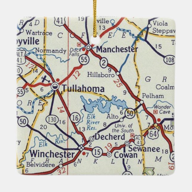 Tullahoma TN Keramikornament (Rückseite)