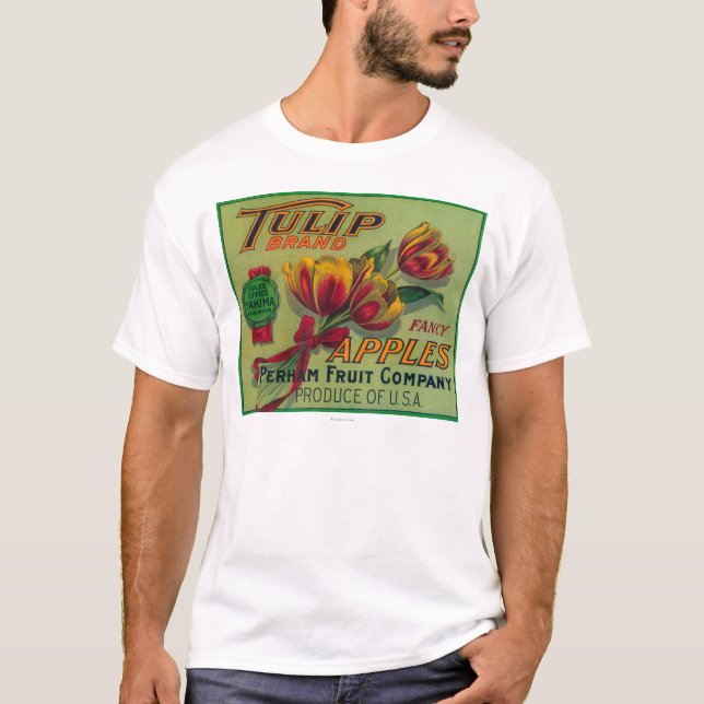 Tulpe-Apple-Kiste LabelYakima, WA T-Shirt (Vorderseite)