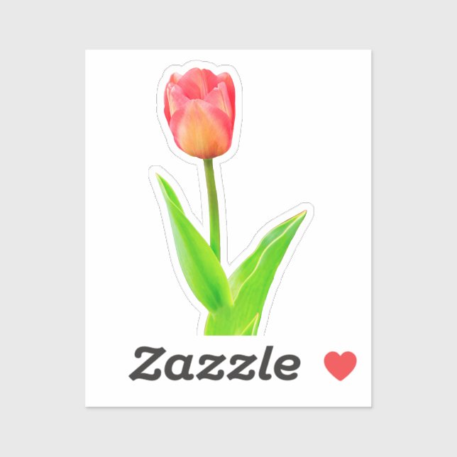 Tulpe Aufkleber (Blatt)