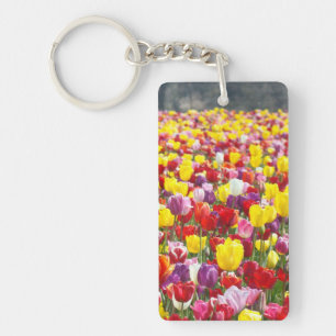 Tulpe-Blumen-Frühlings-Schlüsselkettengeschenke Schlüsselanhänger