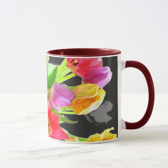 Tulpe-Blumen-Tasse Tasse (Rechts)