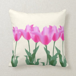 Tulpe-Blumenmit blumenfrühling des modernen Kissen