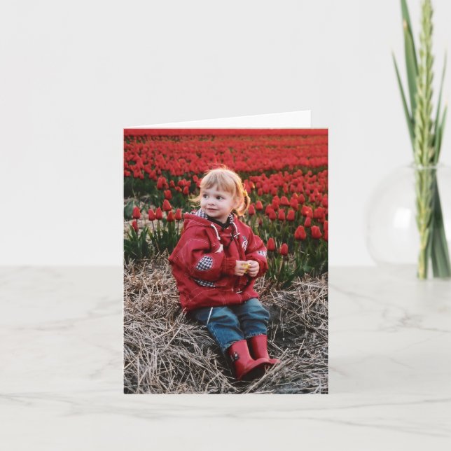 Tulpe-Feld notecards Karte (Vorderseite)