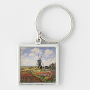 Tulpe-Felder Rijnsburg Windmühle Claude Monets   Schlüsselanhänger