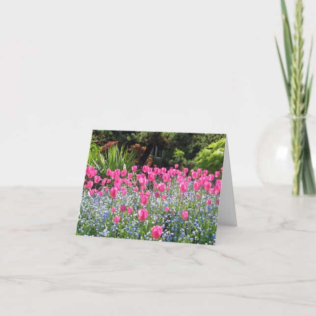 Tulpe-Freundschafts-Anmerkungs-Karte Karte (Vorderseite)