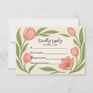 Tulpe Für immer Antwortkarte RSVP Karte