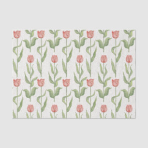 Tulpe-Garten-Muster Seidenpapier