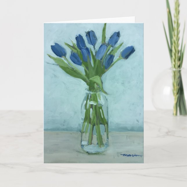 Tulpe-Gruß-Karte Karte (Vorderseite)