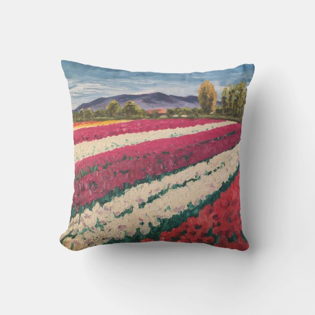 "Tulpe-" Kissen im Freien (Vorderseite)