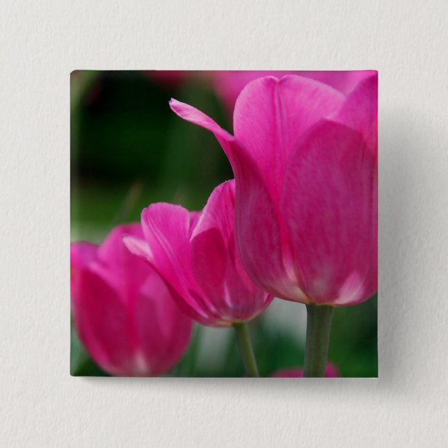 Tulpe-Knopf Button (Vorderseite)