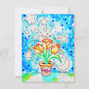 Tulpe Mitteilungskarte