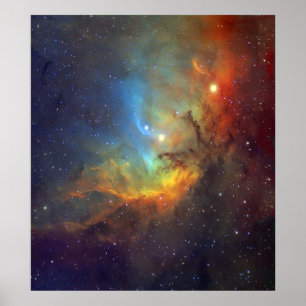 Tulpe-Nebelfleck SH2-101 die NASA Poster