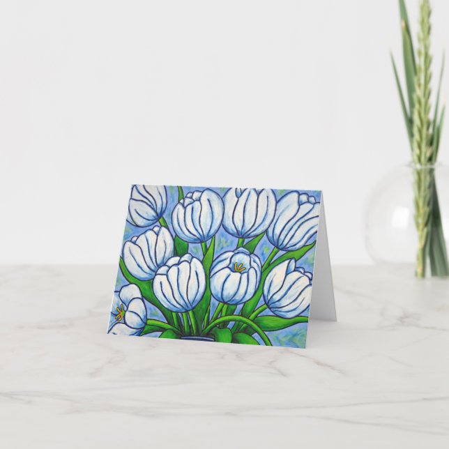 Tulpe-Ruhe-Anmerkungs-Karte Karte (Vorderseite)