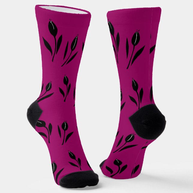 Tulpe Socken (Gewinkelt)