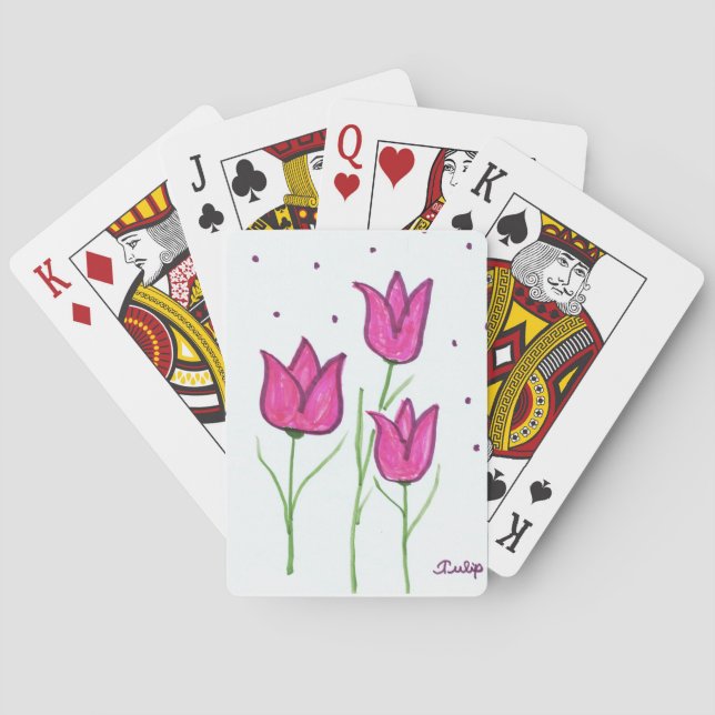 Tulpe-Spielkarten Spielkarten (Rückseite)