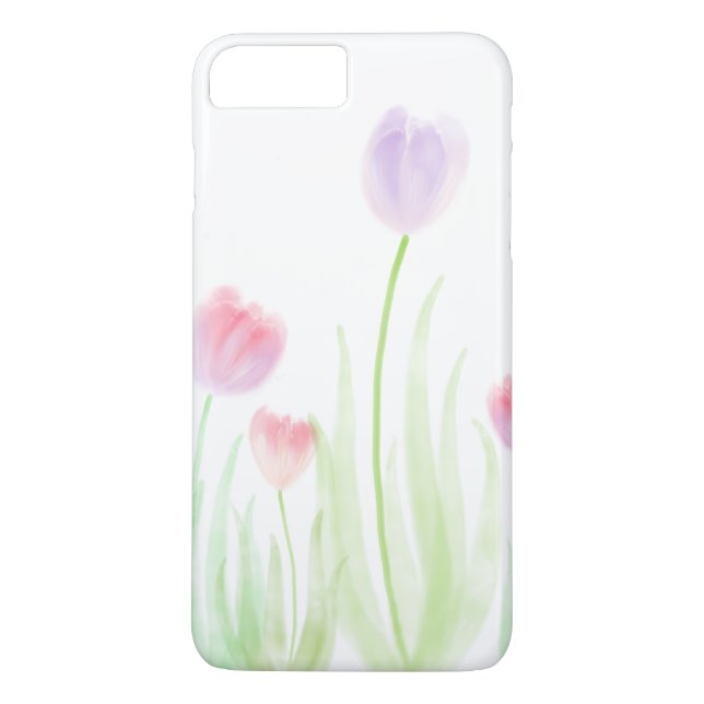 Tulpe-Wasserfarbe-Telefonkasten Case-Mate iPhone Hülle (Rückseite)