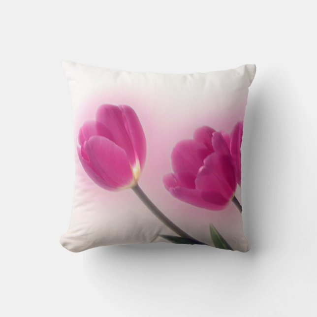 Tulpe-Wurfs-Kissen Kissen (Vorderseite)