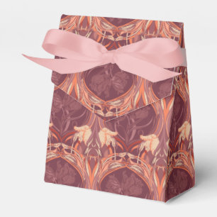 Tulpen Art Nouveau viktorianischer Schal Geschenkschachtel