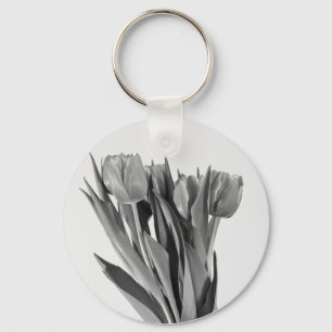 Tulpen auf Weiß - Schlüsselanhänger