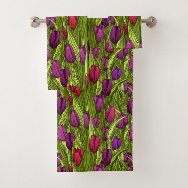 Tulpen Badhandtuch Set (Insitu)
