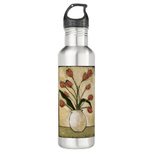 Tulpen BAG10-V2 in Red.tif Edelstahlflasche