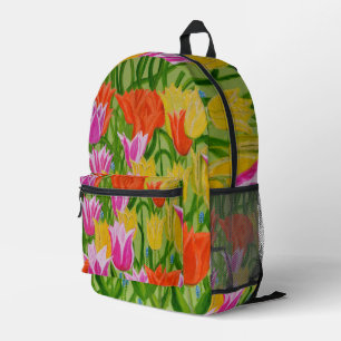 Tulpen bedruckter rucksack