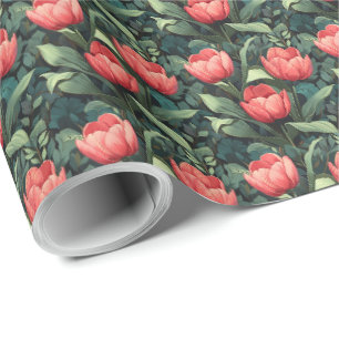 Tulpen-Blumen-Geschenkverpackungspapier Geschenkpapier