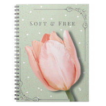 Tulpen-Blumen-Notizbuch | Weiches & Freies Journal