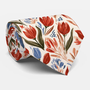 Tulpen-Blumen-Trauzeuge-Herbst-Hochzeit Krawatte