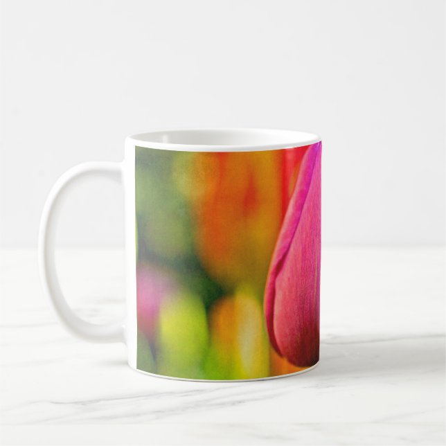 Tulpen-Collage Kaffeetasse (Links)