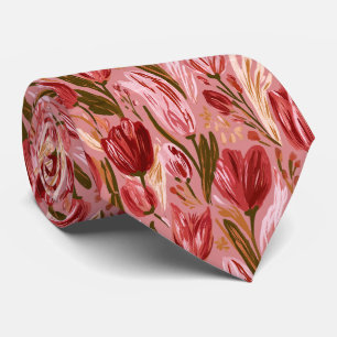 Tulpen-Druck Trauzeuge Hochzeit  Krawatte
