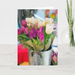Tulpen für Frühjahr Karte