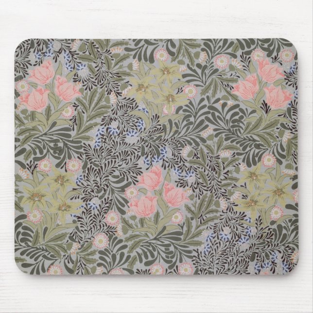 Tulpen, Gänseblümchen und Geißblatt Mousepad (Vorne)